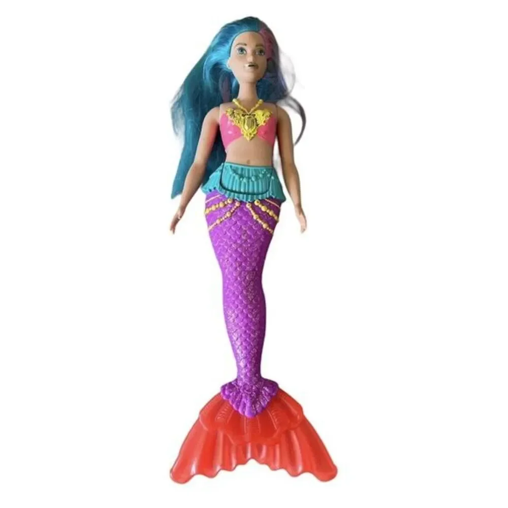 Barbie Dreamtopia Mermaid Doll with Teal Pink Hair and Tiara Doll